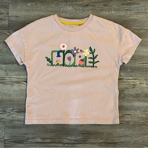 Mini Boden Pink Short Sleeve HOPE Tee